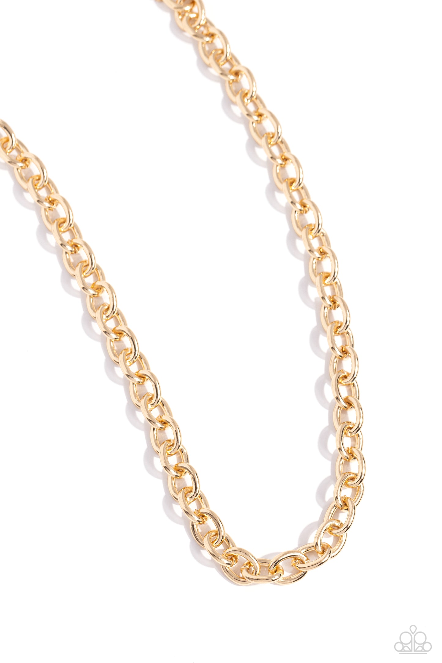 Things Have CHAIN-ged - Gold Oversized Chain Bold Necklace Paparazzi N3006