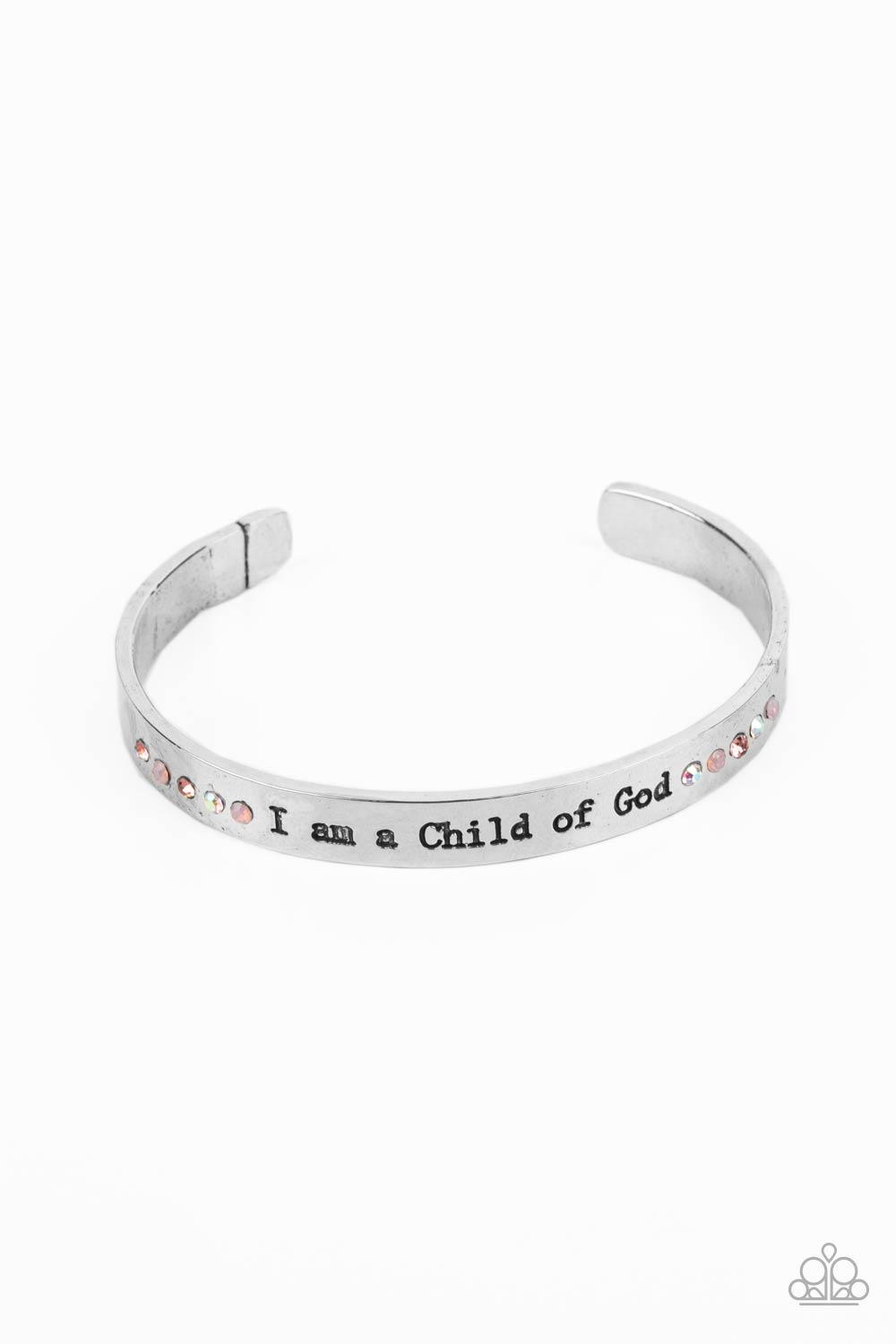 Divine Display - Pink Inspirational Cuff Bracelet "I am a Child of God" Paparazzi B0821