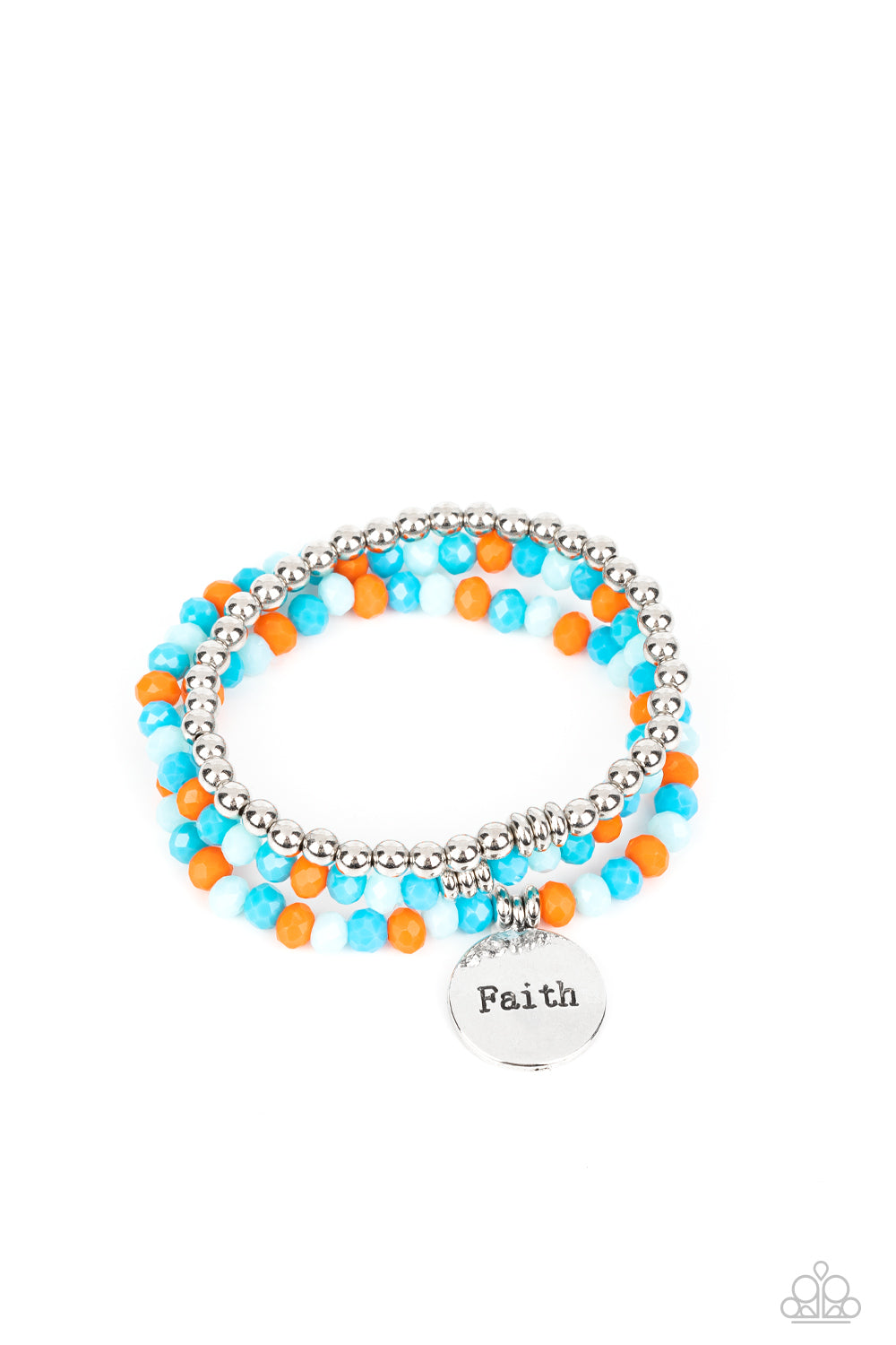 Fashionable Faith - Multi Colored Faith Stretch Bracelets Paparazzi B0778