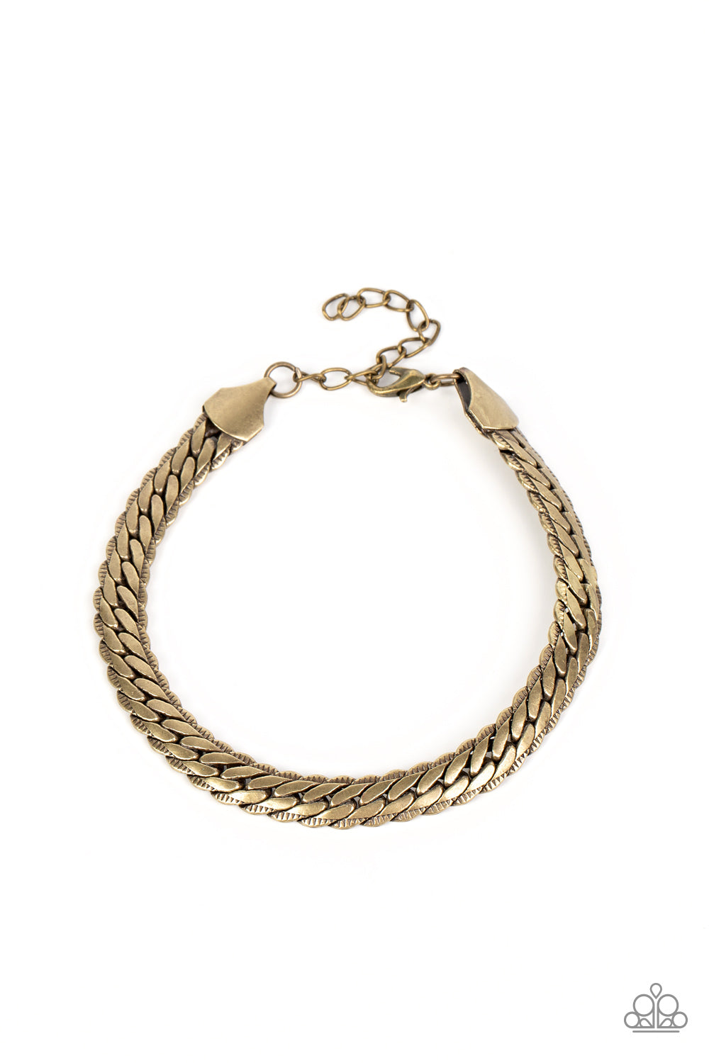 Cargo Couture - Brass Urban Chain Bracelet Paparazzi B1009