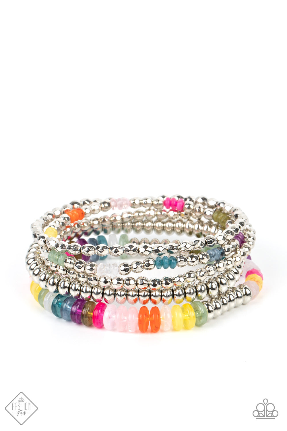 Pristine Pixie Dust - Multicolored Stretch Bracelets Fashion Fix October 2022 Paparazzi B0765