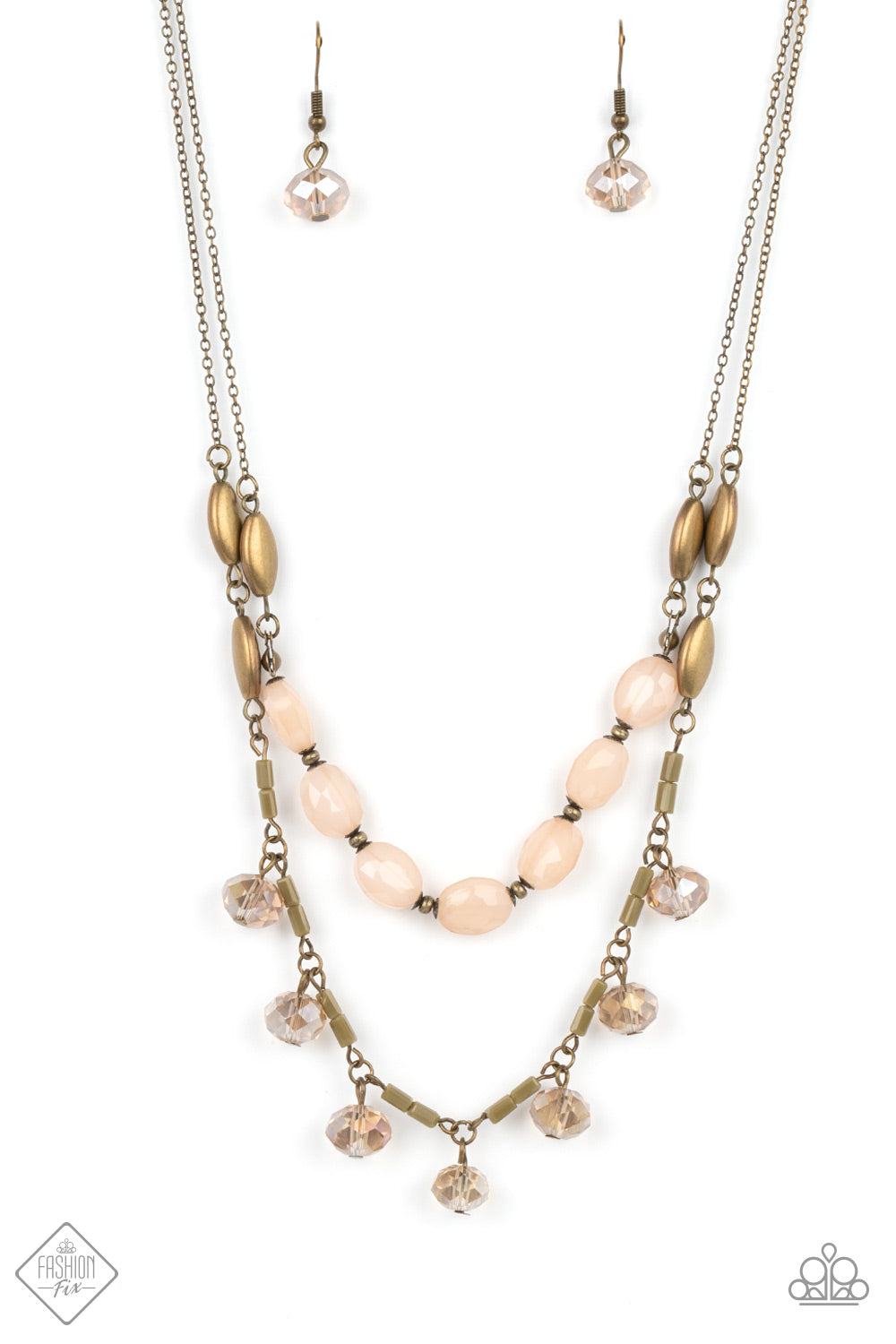 Sheen Season - Brass Necklace Fashion Fix November 2022 Paparazzi N1212