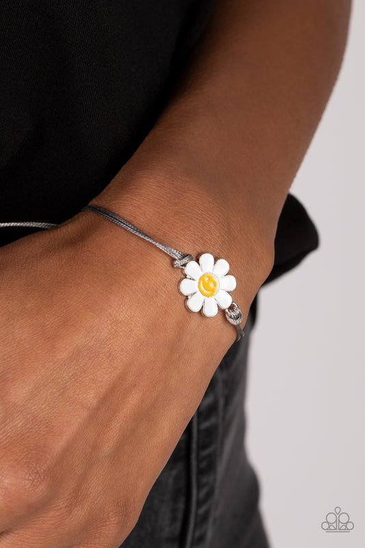 DAISY Little Thing - Silver Sliding Knot Bracelet Paparazzi B1124