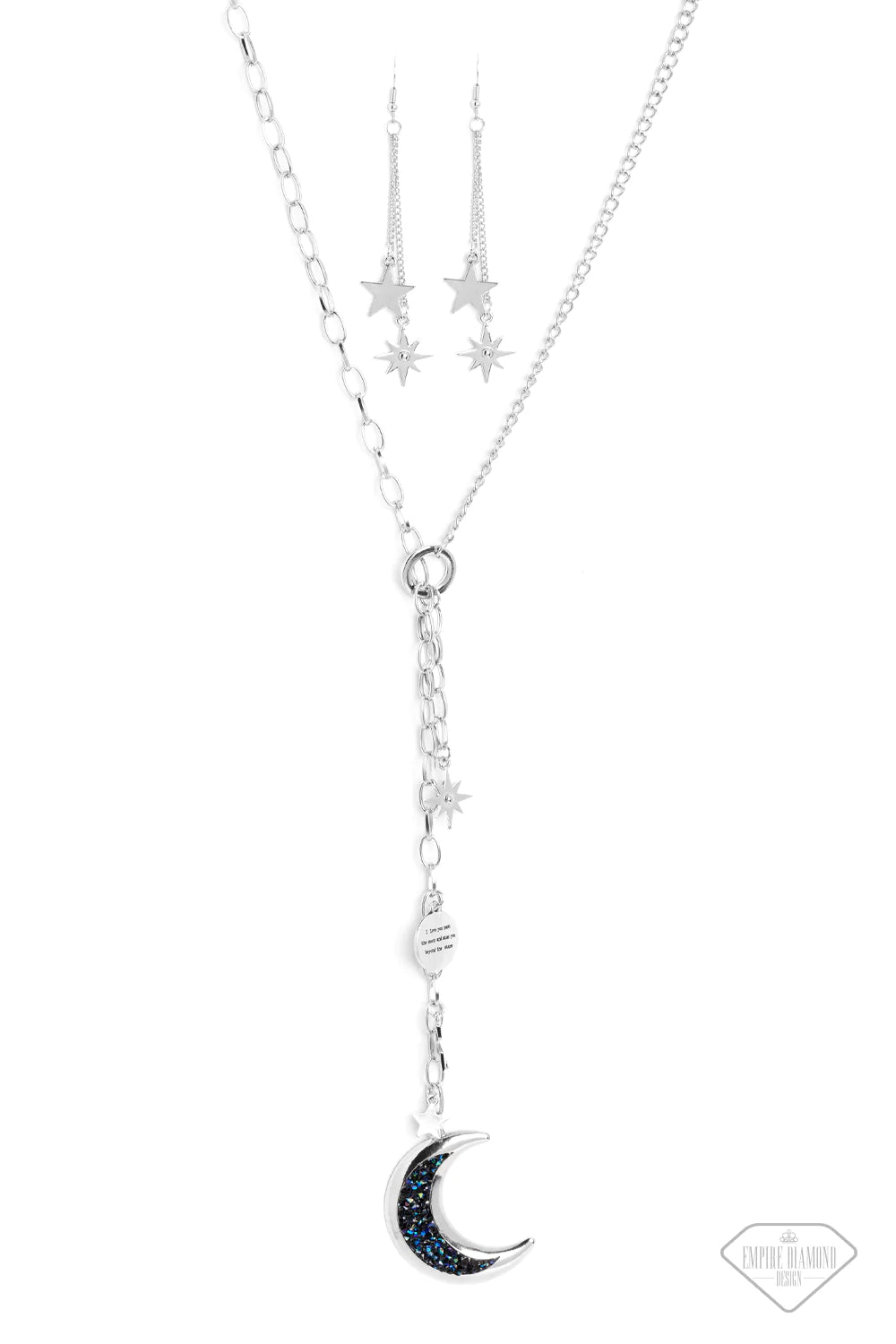 Once In A Blue Moon Multi Necklace Life Of The Party Empire Diamond Exclusive Paparazzi N1259