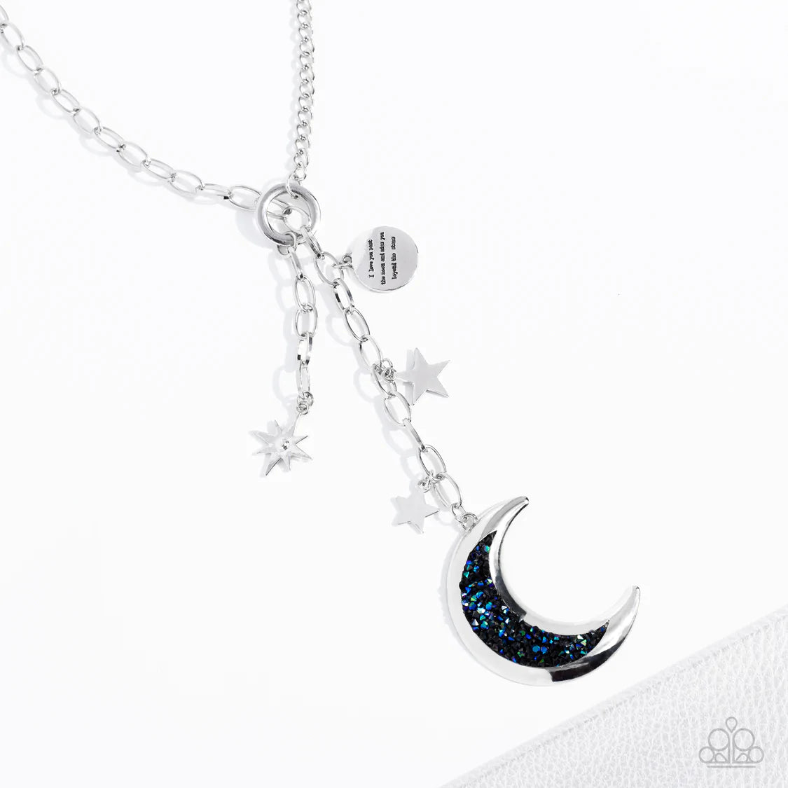 Once In A Blue Moon Multi Necklace Life Of The Party Empire Diamond Exclusive Paparazzi N1259