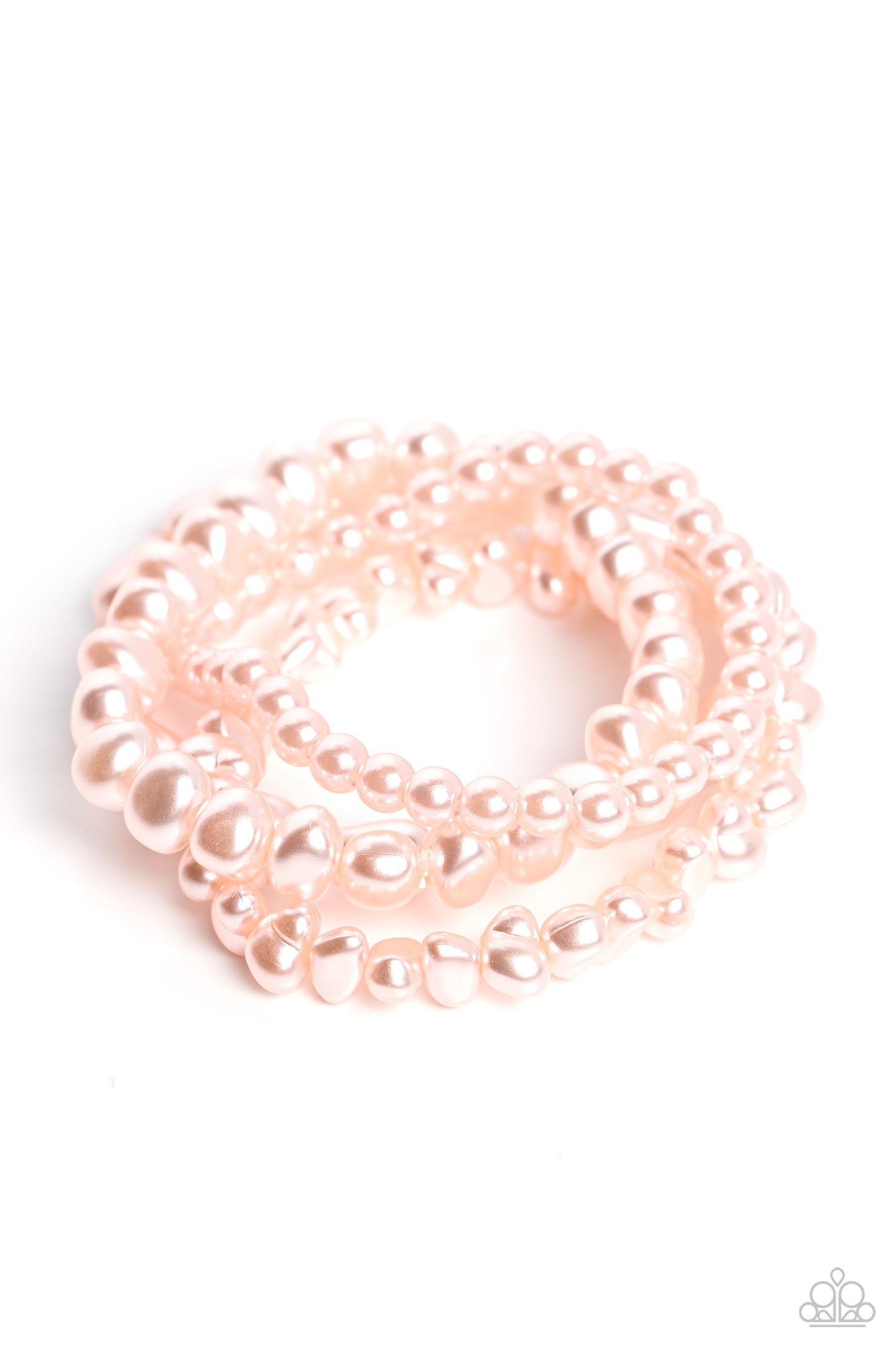 Gossip PEARL - Pink Baby Pearl Stretch Bracelet Paparazzi B1070