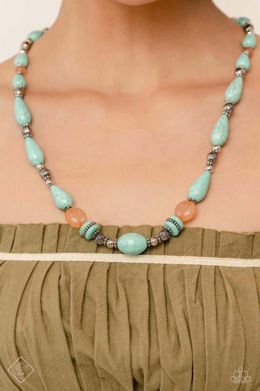 Nile River Redux - Blue Turquoise Stone Santa Fe Style Fashion Fix May 2023 N1674