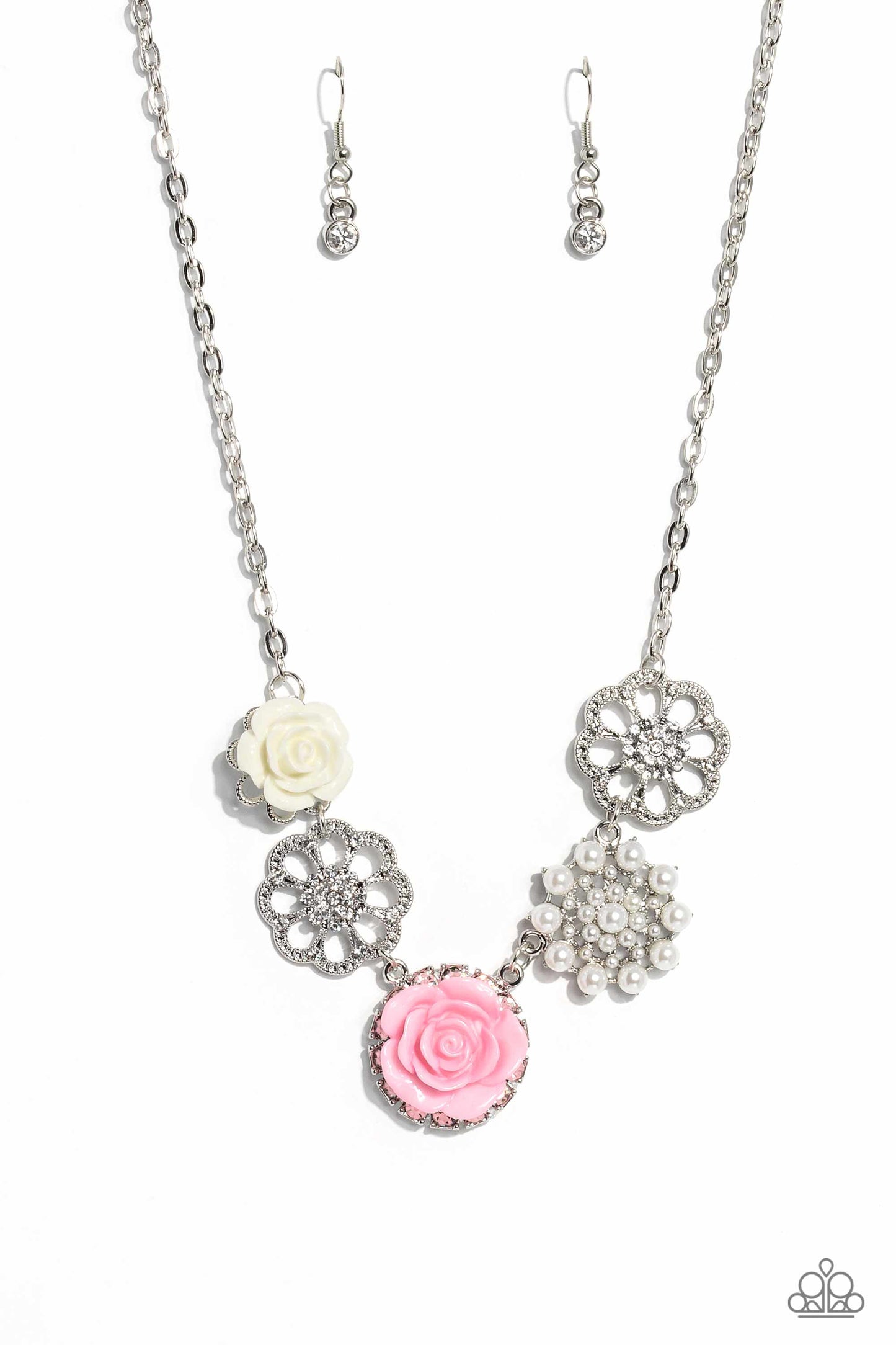 Tea Party Favors - Pink Necklace Life Of The Party April 2023 Paparazzi N1475