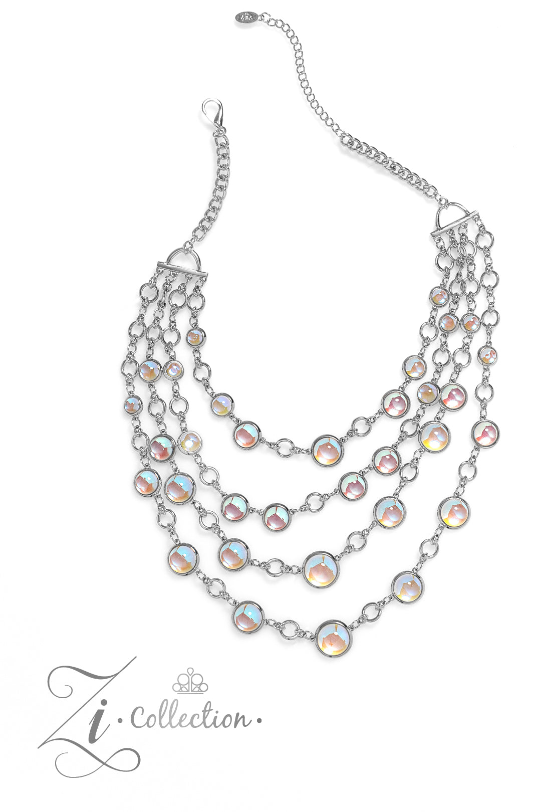 Hypnotic - Multi Layer Glassy Opalescent Bead Zi Collection Necklace 2023 Paparazzi