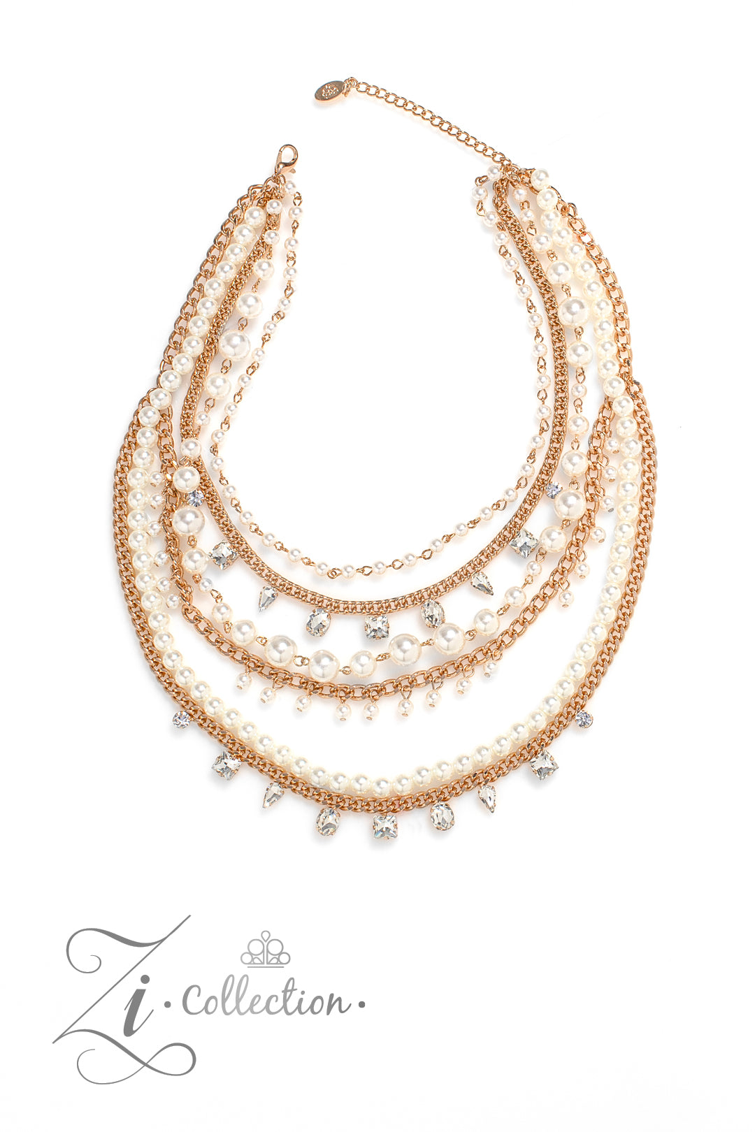 Aristocratic - Gold Zi Necklace 2023 Paparazzi