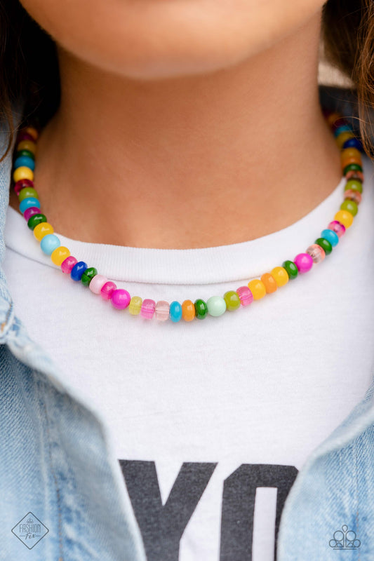 Headliner Hit - Multi Color Bead Necklace Fashion Fix June 2023 Paparazzi N1665