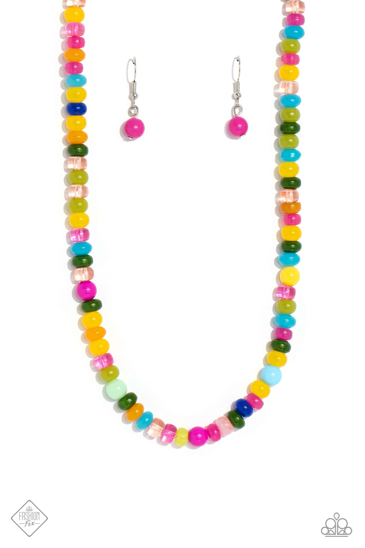 Headliner Hit - Multi Color Bead Necklace Fashion Fix June 2023 Paparazzi N1665