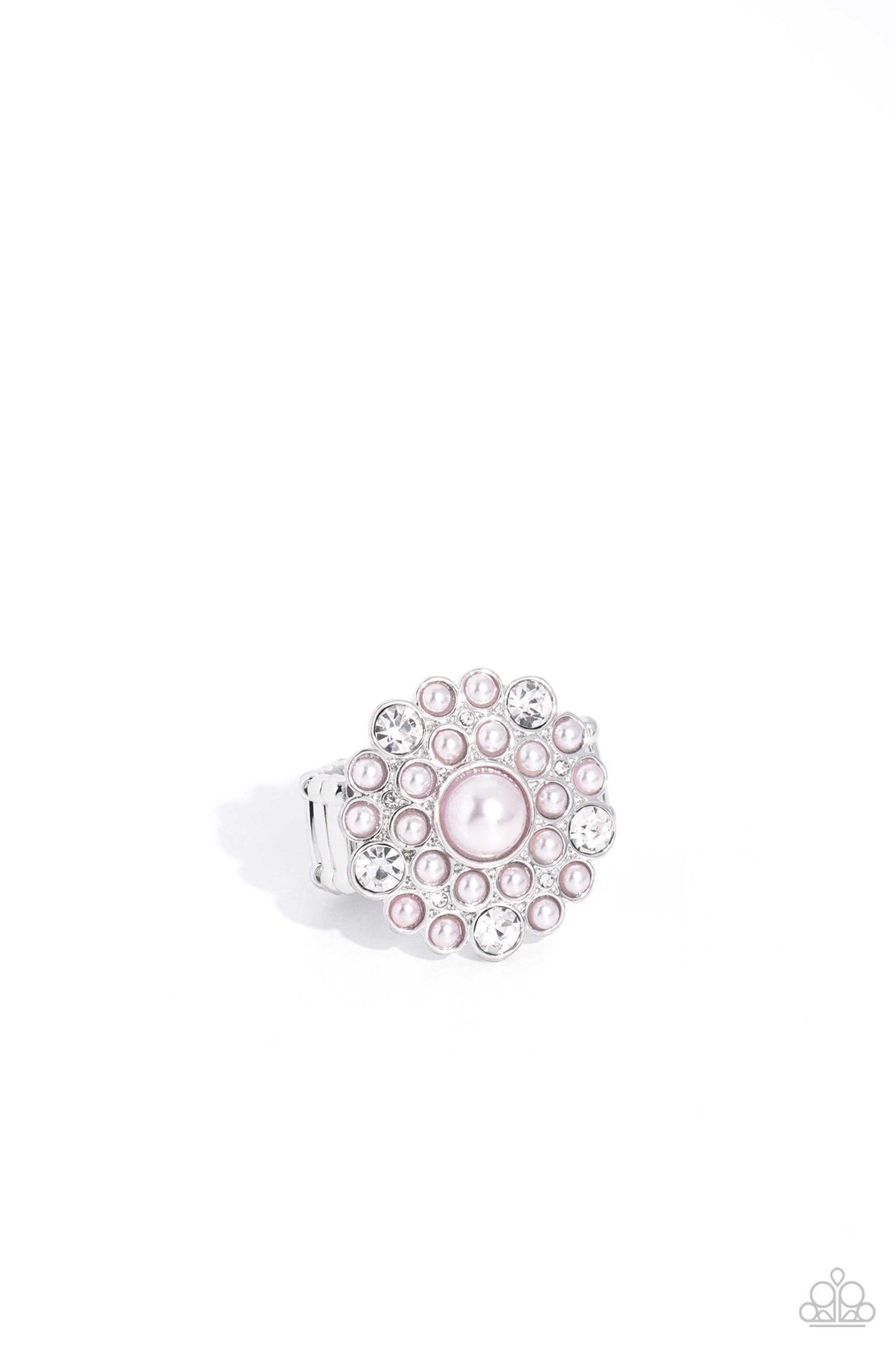 Gatsby Gait - Pink - Baby Pink Pearl Ring Paparazzi R0613