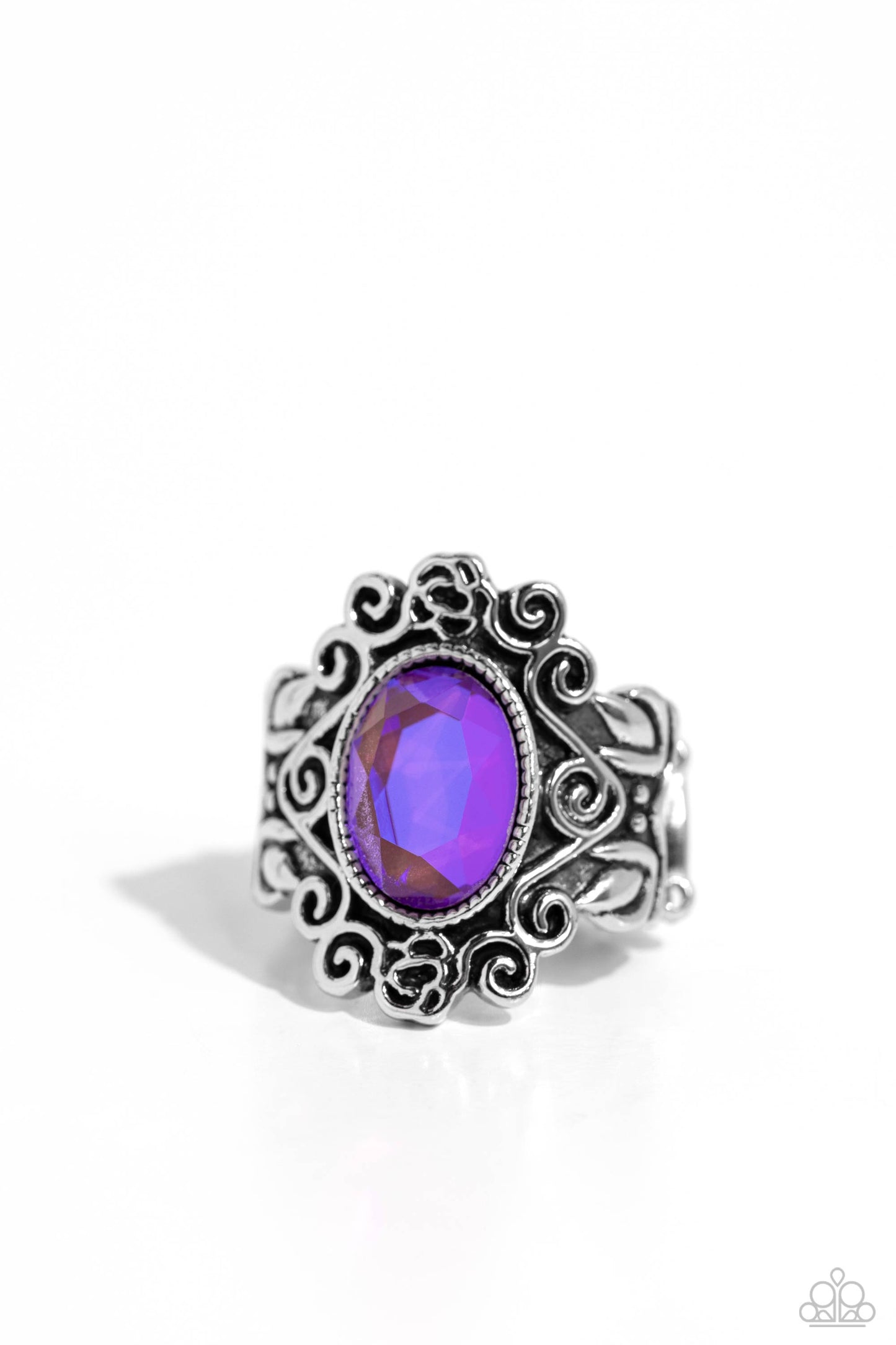 Fairytale Fanatic - Purple Iridescent Hue Ring Paparazzi R0512