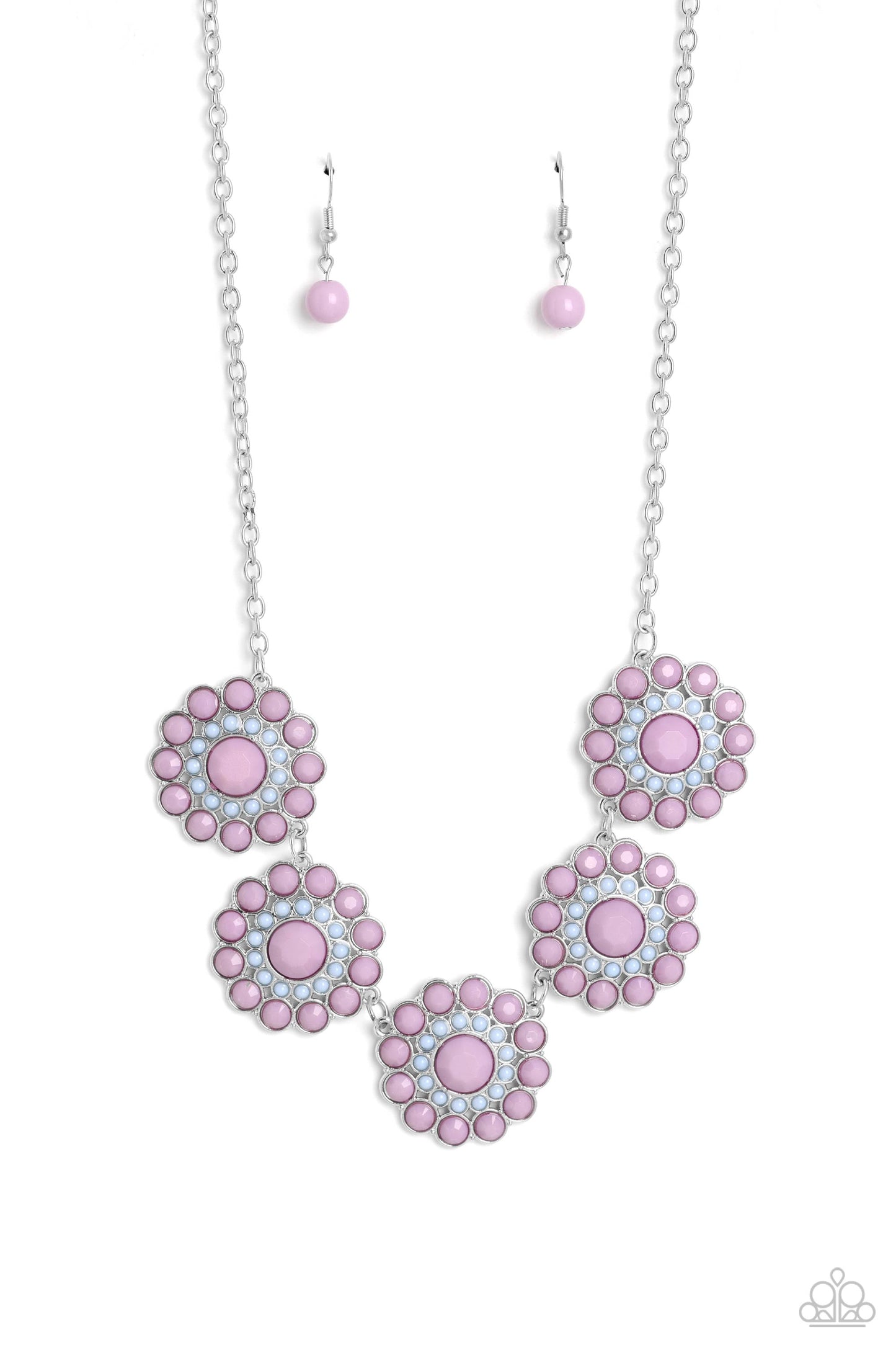 Floral Fervor - Purple Summer Song Floral Necklace Paparazzi N1838