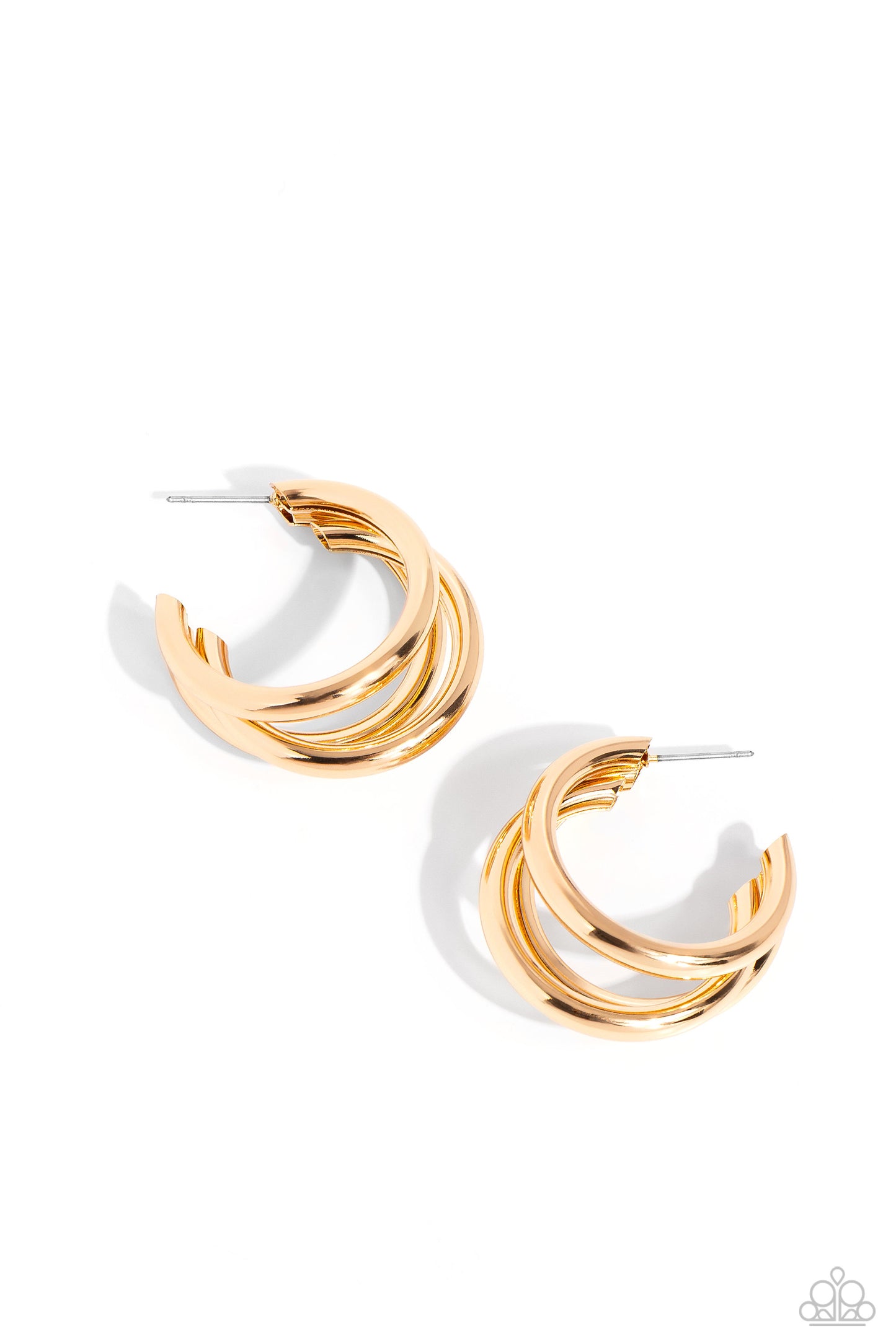 HOOP of the Day - Gold Bold 1 1/4 Inch Hoop Earring Paparazzi E0495