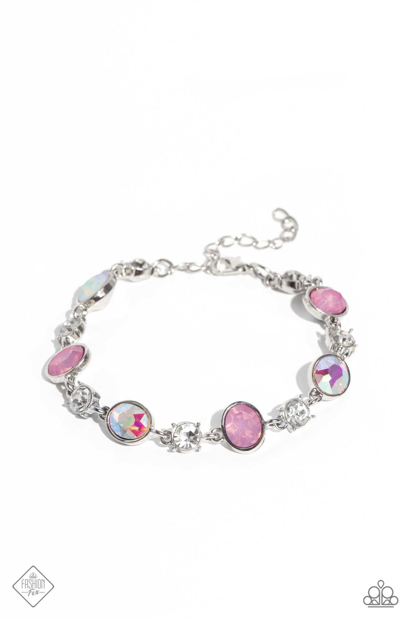 Ethereal Empathy - Multi Iridescent Gem, Opalescent Pink Bracelet Fashion Fix September 2023 Paparazzi B