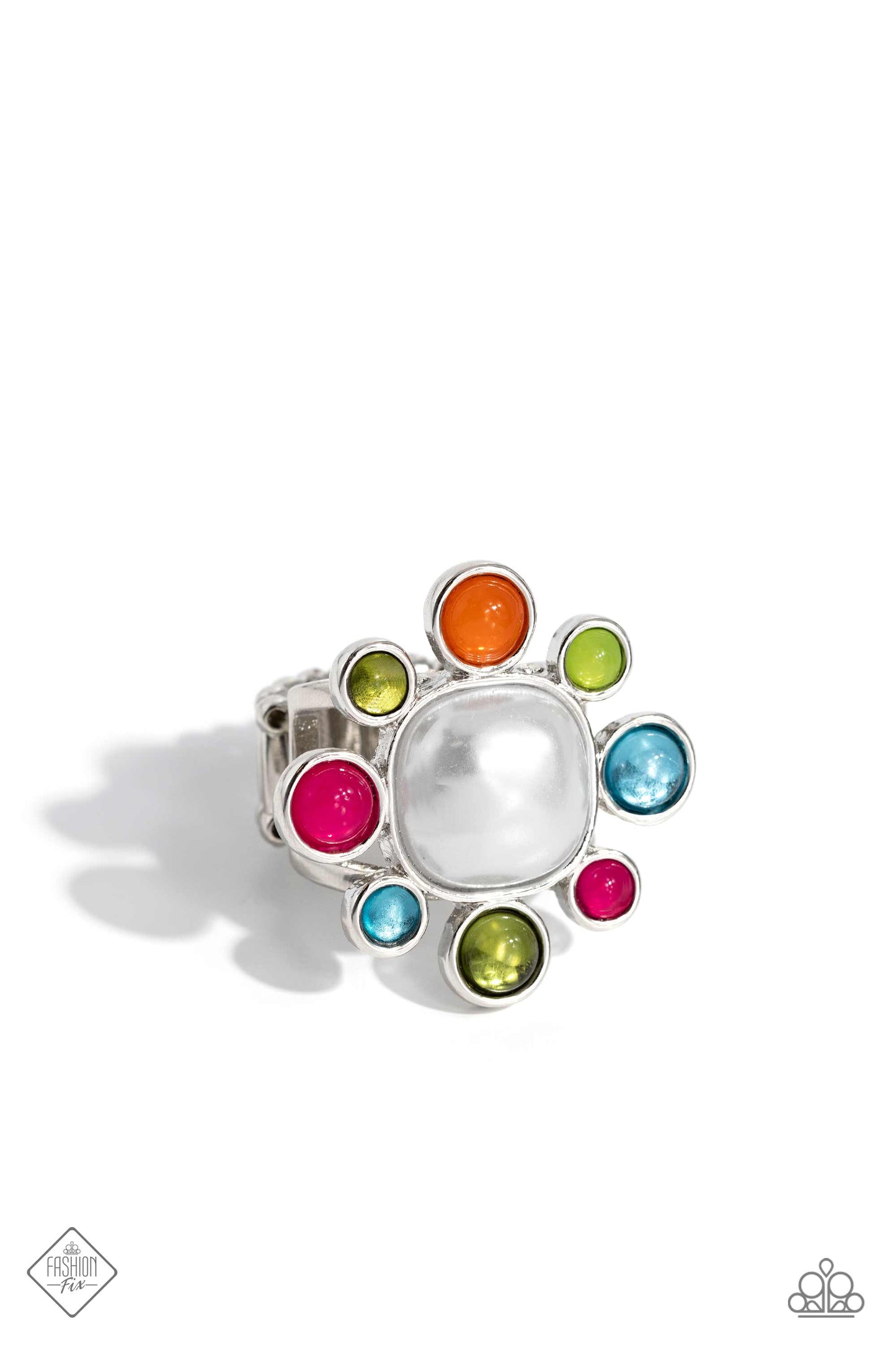 Candescent Collector - Multi Colored Petals Flower Ring Fashion Fix October 2023 Paparazzi R0571