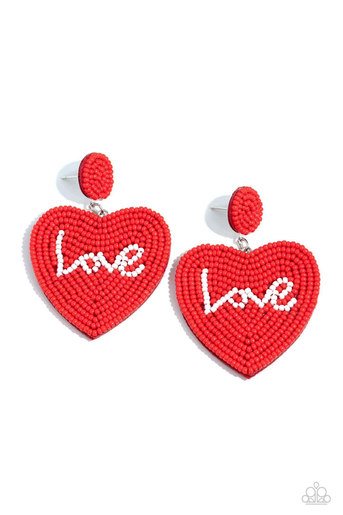 Sweet Seeds - Red Heart Love Seed Bead Valentine Earring Paparazzi E1764