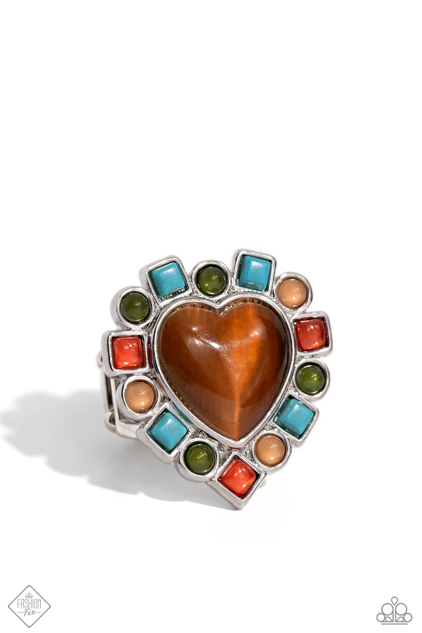 Desertscape Decadence - Brown Cat's Eye Stone Santa Fe Style Ring Fashion Fix December 2023 Paparazzi R0657