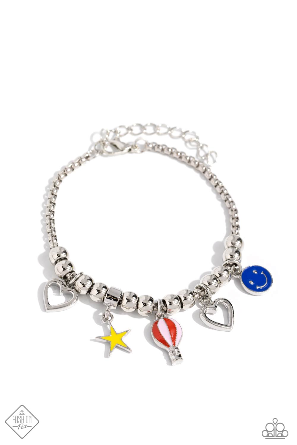 Tourist Trimmings - Multi Colored Tourist Charm Bracelet Fashion Fix February 2024 Paparazzi B1488