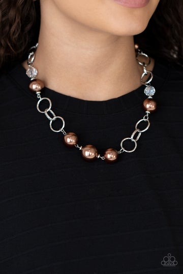 New Age Novelty Brown Necklace Paparazzi N0262