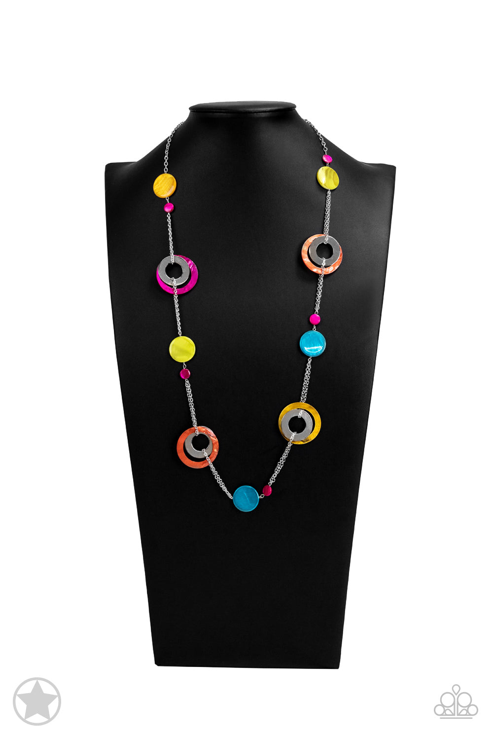 Kaleidoscopically Captivating Multi Blockbuster Necklace Paparazzi N0272