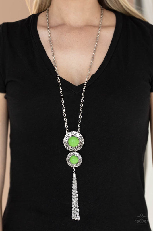 Abstract Artistry Green Necklace Paparazzi N0392