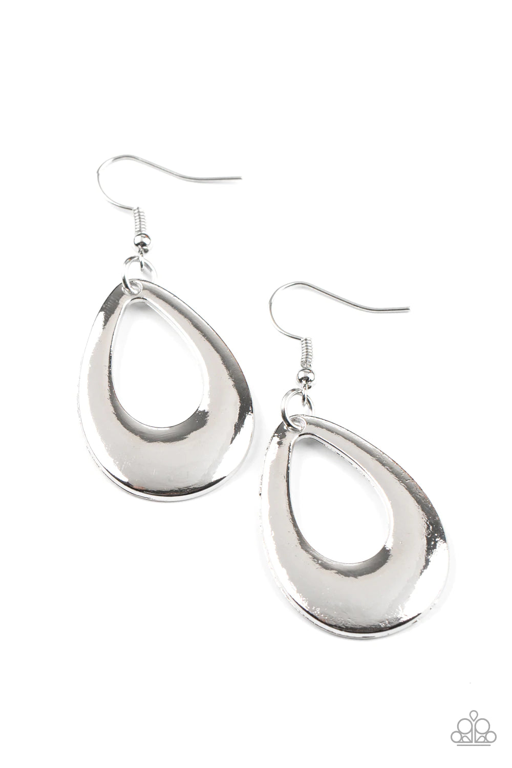 All Allure, All the Time Silver Earring Paparazzi E0640