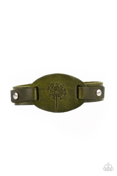 All Fine and Dandelion Green Urban Bracelet Paparazzi B0057