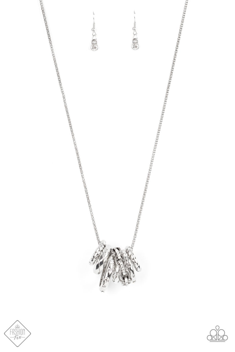 Audacious Attitude White Necklace July Fashion Fix Paparazzi N0294
