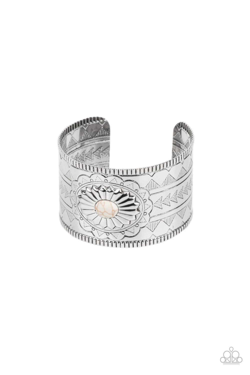 Aztec Artisan White Bracelet Paparazzi  B0072