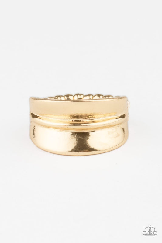 Band Together Gold Ring Paparazzi R0204
