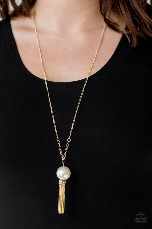 Belle Of The Ballroom Gold Necklace Paparazzi  N0255