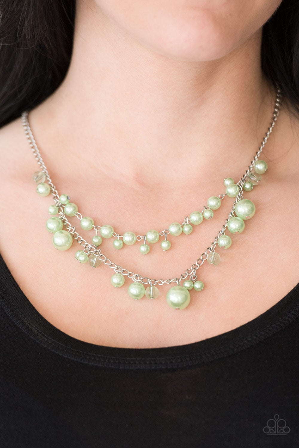 Blissfully Bridesmaid Green Necklace Paparazzi N0215
