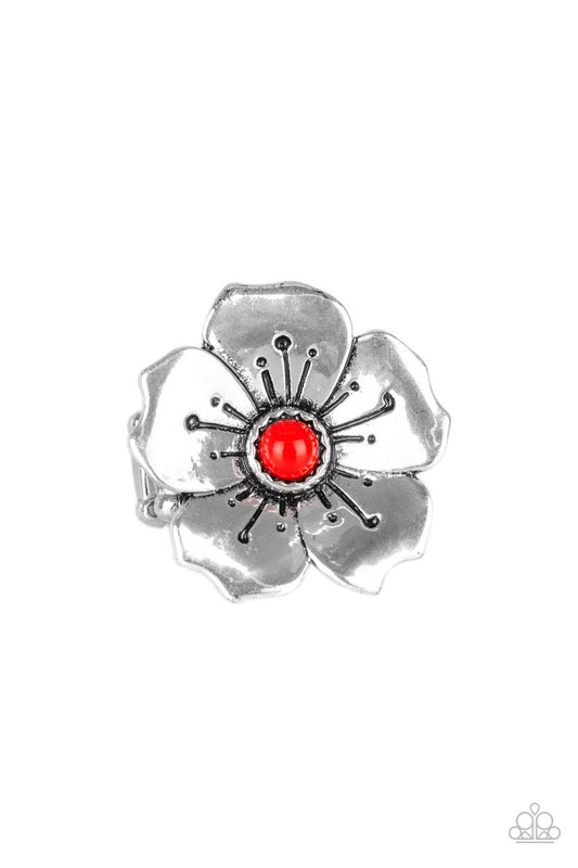 Boho Blossom Red Ring Paparazzi R0109