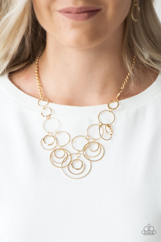 Break The Cycle Gold Necklace Paparazzi N0228