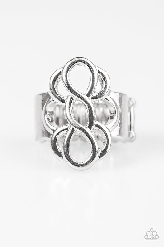 Breathe It All In Silver Ring Paparazzi R0094