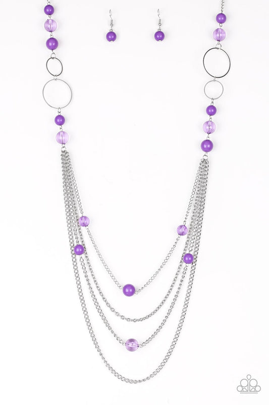 Bubbly Bright Purple Necklace Paparazzi N0120