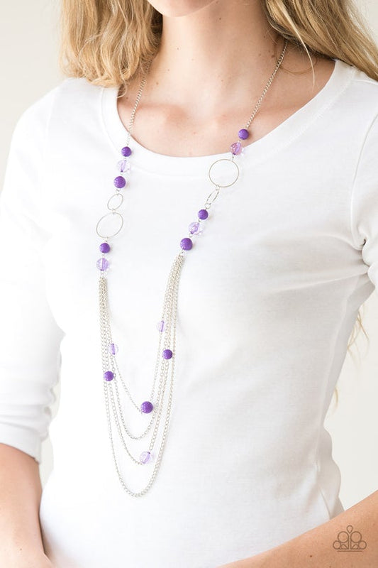 Bubbly Bright Purple Necklace Paparazzi N0120