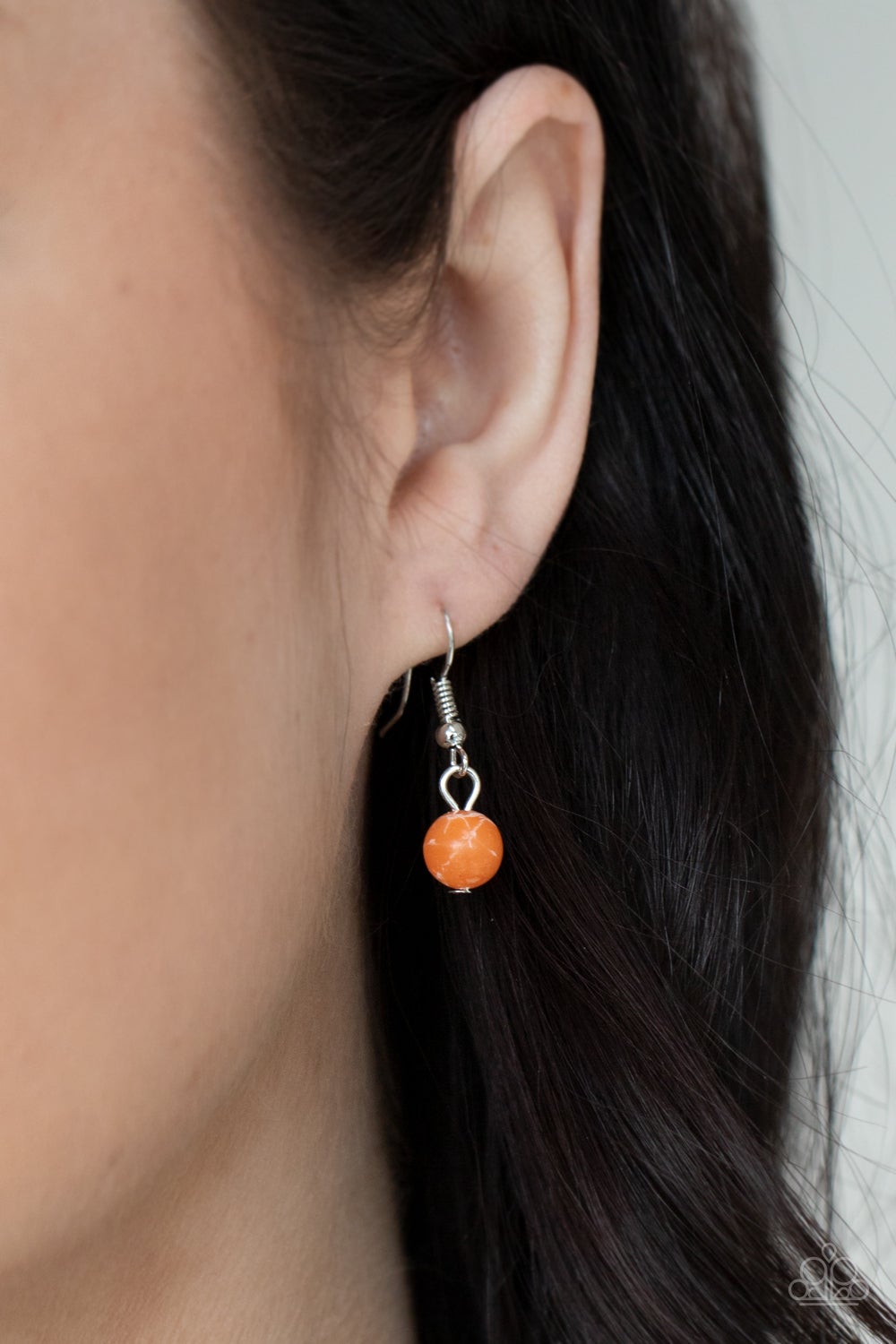 Canyon Oasis Orange Santa Fe Style Stone Necklace Paparazzi N0276