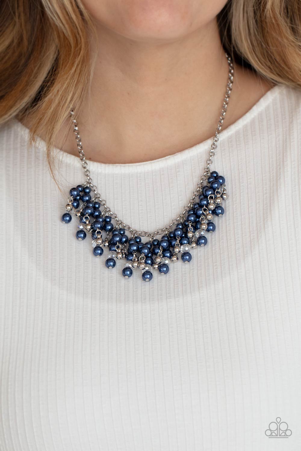 Champagne Dreams Blue Necklace Paparazzi N0412