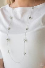 Champagne On The Rocks Silver Necklace Paparazzi N0085