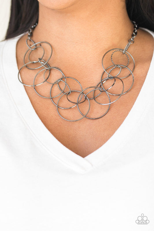 Circa De Couture Black Necklace Paparazzi N0384