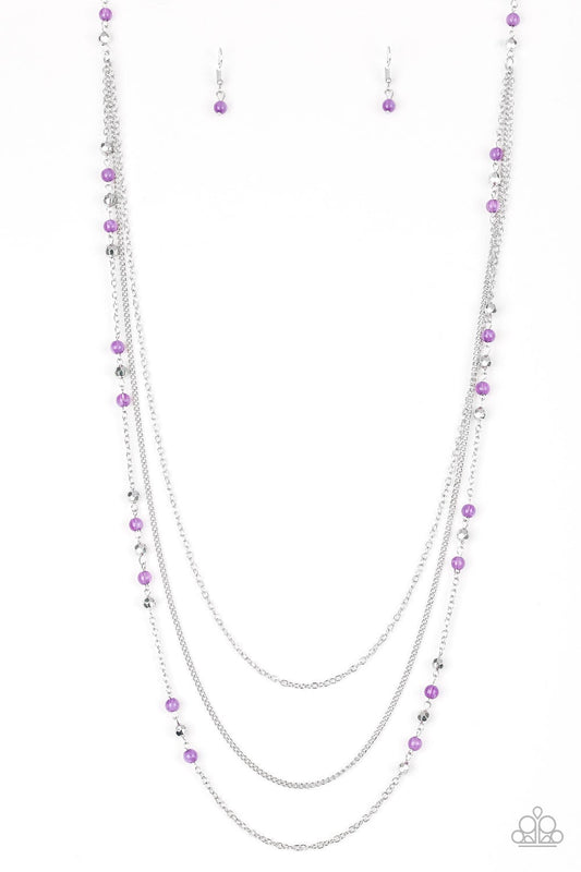 Colorful Cadence Purple Necklace Paparazzi N0030