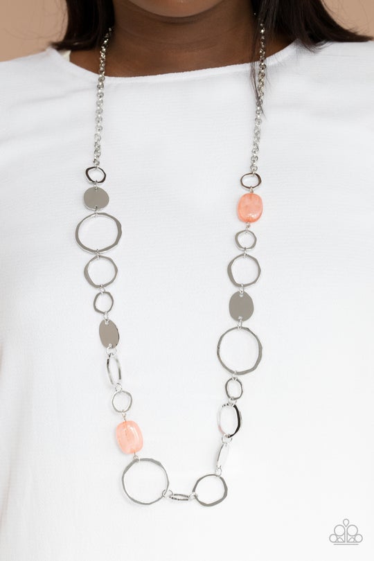 Colorful Combo Orange Necklace Paparazzi N0289