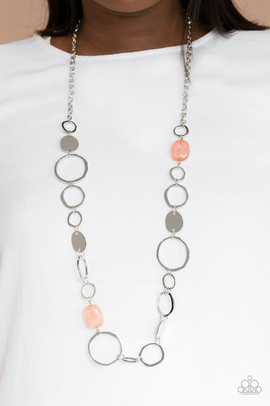 Colorful Combo Orange Necklace Paparazzi N0289