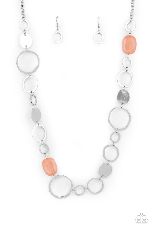 Colorful Combo Orange Necklace Paparazzi N0289
