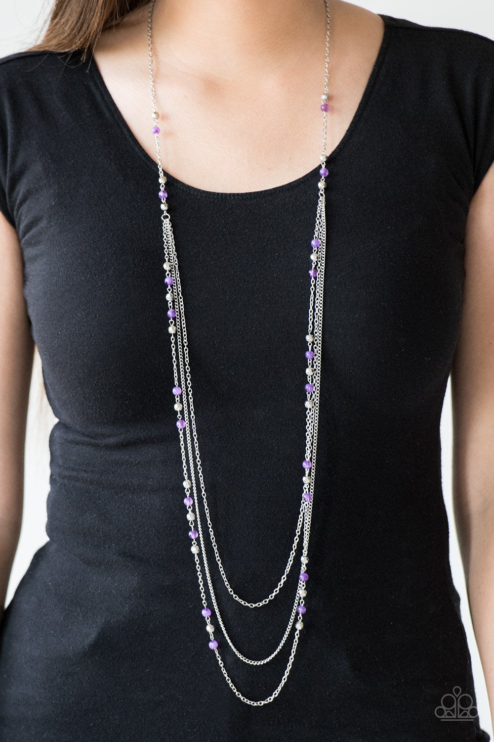 Colorful Cadence Purple Necklace Paparazzi N0030