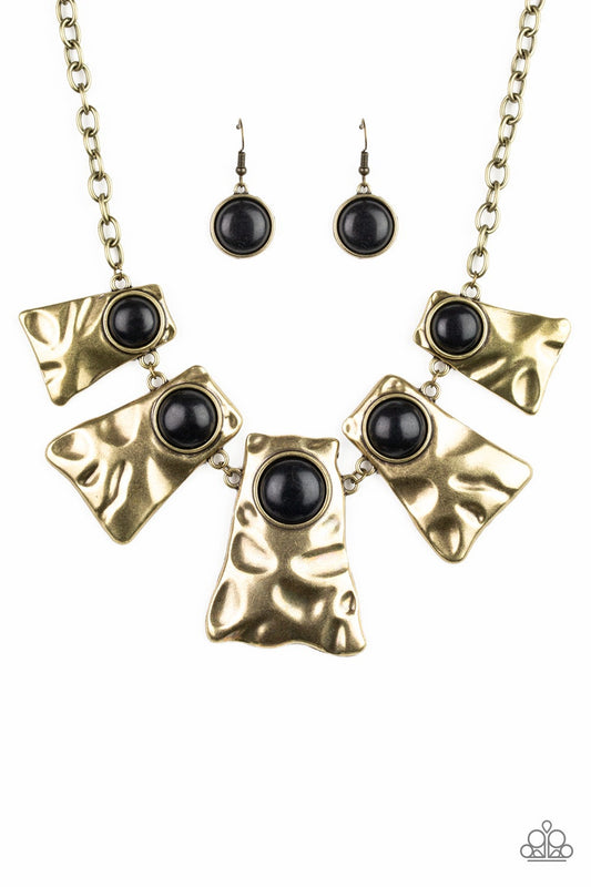 Cougar Brass Necklace Paparazzi N0055